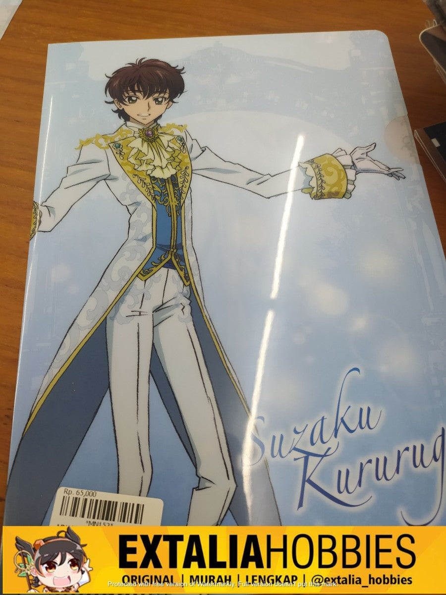 CLEAR FILE SUZAKU KURURUGI CODE GEASS A5 CLEAR FILE SUZAKU KURURUGI CODE GEASS A5